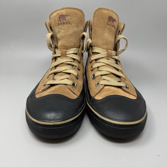 Men\'s Sorel Cheyenne Metro Lace Waterproof Leather Boots Brown Size 8 main image 2